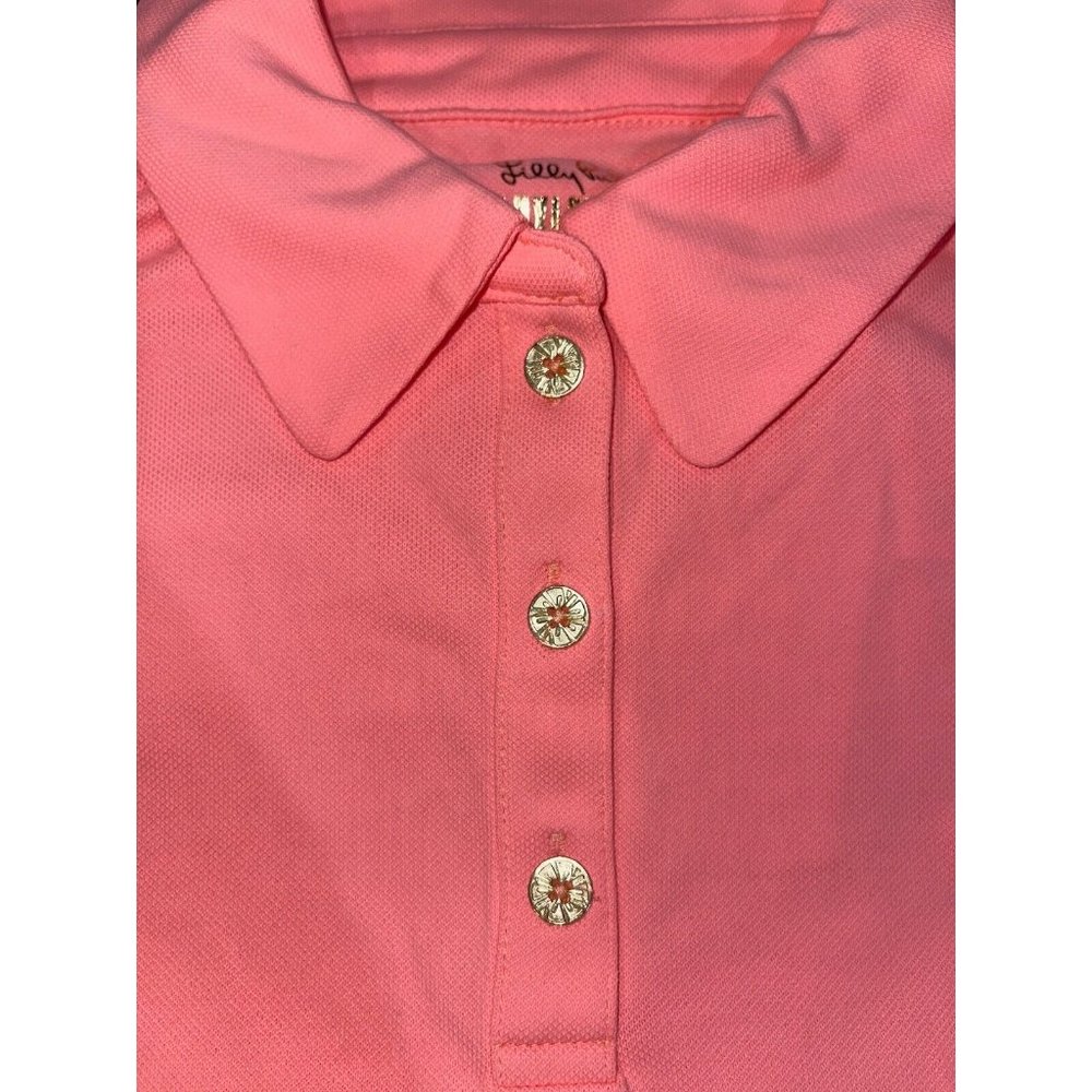 LILLY PULITZER UPF  50+ Luxletic Frida Sleeveless Polo PB Bellini XXS NWT - Picture 5 of 11